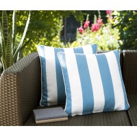 Breakwater Bay Fawcett Water Resistant Stripe Indoor/Outdoor Throw Pillow TFGI1097